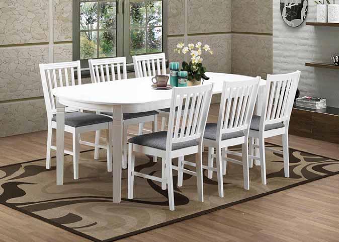 6 Ofelia-ruokailuryhmä Ofelia dining set Ofelia-ruokailuryhmä, pöytä + 6 tuolia Ofelia dining set,