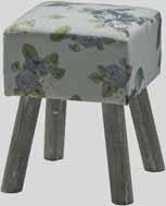 with flowers Erin-rahi* Erin ottoman* 36 x 36 x 47 cm väri