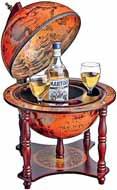 brown and white 42 x 42 x 57 cm Tellus 4 -maapallo bar,