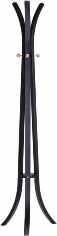 art standing coat rack ø 31 x 175 cm väri musta-kromi, colors black-chrome materiaali metalli