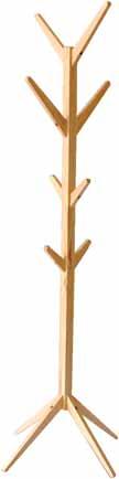 material metal Sticks-vaatenaulakko Sticks coat rack ø 51 x 182 cm värit musta, valkoinen, tumma