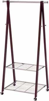 mänty, kromattu metalli materials pine wood, chromed metal 4 pyörää joista kaksi