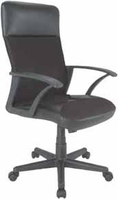 imitation leather väri musta color black 60,5 x 71 x 110-121 korkeudensäätö ja keinumekanismi adjustable height and swivel mechanism Funk-johtajan