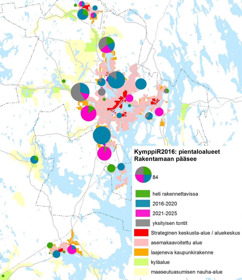 TUNNELINMÄKI MATINMÄKI MANNISENMÄKI SAVULAHTI VÄÄRÄJÄRVI RUOKE TUOHIMUTKANRINNE Uudet pientaloalueet 2016-2026 Uusia omakotitontteja on tulossa tarjolle kaikkien aluekeskusten piiriin.