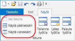 3 Jos haluat peruuttaa tekemäsi ryhmittelyn, vedä sarakkeen nimi takaisin taulukon otsikkorivialueelle.