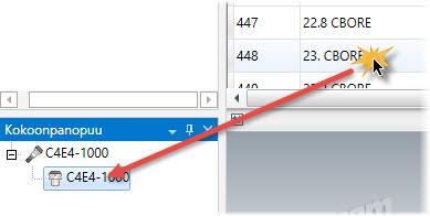 44 MASTERCAM X9/ Työkalukirjaston komponenttien käyttö 3 Vedä ja pudota tool number 448 (23.