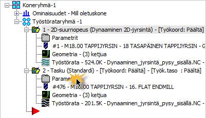 23 Päivitä työstörata klikkaamalla Regeneroi kaikki valitut operaatiot.