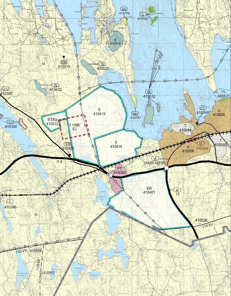 VAIHTOEHDOT Maakuntakaavaa varten tehtiin selvitys Jyväskylän seudun uuden jätteenkäsittelyalueen sijainnista. Selvityksessä vertailtiin 19 aluetta ja päädyttiin kolmeen vaihtoehtoon.