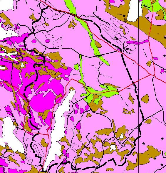 Suurin osa, 96 %, valuma-alueen maa-alasta on metsämaata. Tästä 1/5 on suopohjaista. Suopohjaisesta maa-alueesta on ojitettu suurin osa, 88 %.