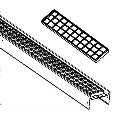 Jatkoprofiili L=1150mm tai 2276mm Lisävarusteet Häikäisysuoja Sulakemitoitukset B10 B16 B20 C10 C16 C20 OMEGA 43W; OMEGA 47W 19 31 39 32 53 66 OMEGA 57W DALI; OMEGA 63W DALI 15 24 30 24 40 50 OMEGA