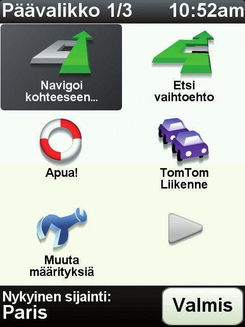 3. Ensimmäinen matka Ensimmäinen matka Reitin suunnitteleminen TomTom NAVIGATOR -laitteella on helppoa.