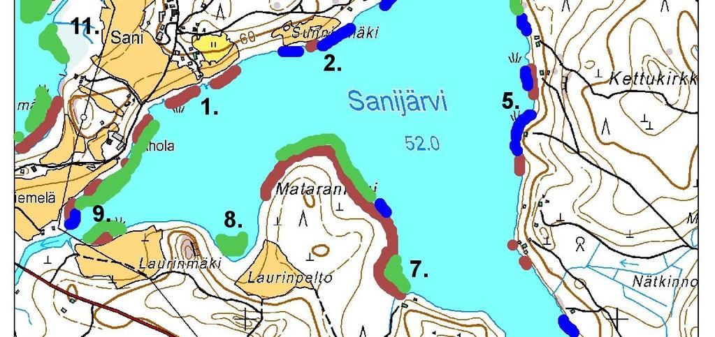 Sanijärvellä.