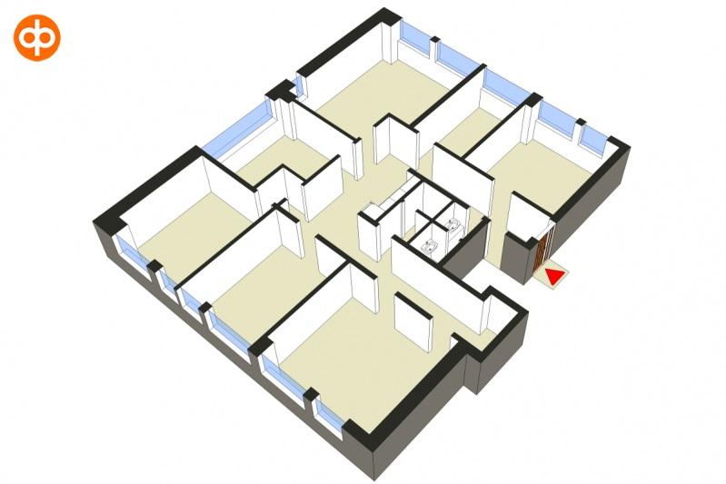 Toimisto 167 m² / 2. krs Kävelymatkan päässä Malmin rautatieasemalta sijaitseva pienen yrityksen toimisto.