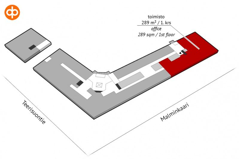 Toimisto 289 m² / 1.