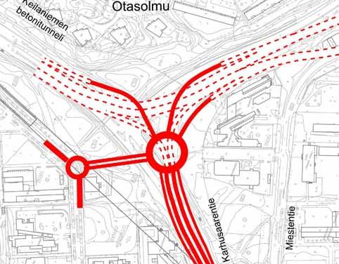 Aluevaraussuunnitelman 2010 :tä koskevat parantamisratkaisut ovat olleet myös Keilaniemen asemakaavan muutosehdotuksen perusteena.