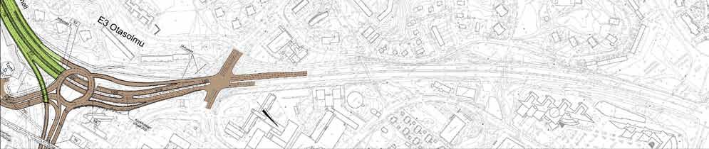 3.4. Tapiolantien liittymä I-rakentamisvaiheessa kytkeytyy nykyiseen tiehen Tapiolantien liittymän tuntumassa ennen Hagalundinkallion tunnelin rakentamista.