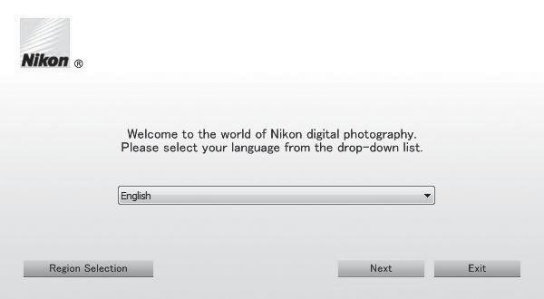 Mac OS: Kun ViewNX 2 -ikkuna tulee näyttöön, kaksoisosoita Welcome-kuvaketta. 1.2 Valitse kielenvalintaikkunasta kieli, jolloin näyttöön avautuu asennusikkuna.