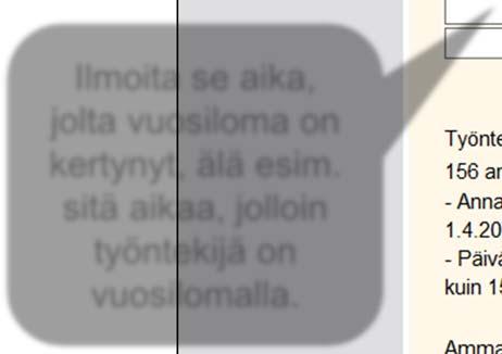 täyttöohjeelta.