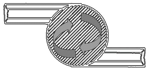 AA kk = qqvv vv = 0,0040135 mm3 ss 1 mm ss 0,0040135mm 2 4014mmmm 2 Jos käytetään täyttösuhdetta 1: 1,5: 1,2, jakokanavien yhteenlasketuksi pinta-alaksi AA jj saadaan: AA jj = 1,5 AA kk = 1,5