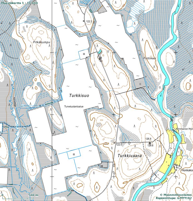 Vasikkasuo sijaitsee hyvin lähellä tietä 8 523 siltä lähtevän metsäautotien päässä (Kuva 8).