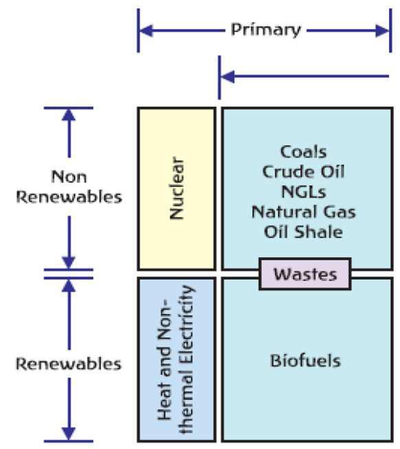 ENERGY RESOURCES -SCOPE Energy type Main on Primary