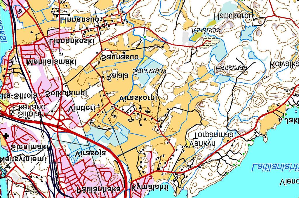 Imatra, 500 ha, 1:30 000 maisema-alueen raja