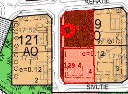 Pinta- ala m2: 1377 Rakennusoikeus m2: 165