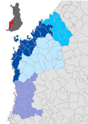 11 MELLERSTA ÖSTERBOTTEN KESKI-POHJANMAA ÖSTERBOTTEN POHJANMAA SÖDRA ÖSTERBOTTEN ETELÄ-POHJANMAA SATAKUNDA SATAKUNTA Kuva 4: Pohjanmaan maakunta ja naapurimaakunnat. 2.