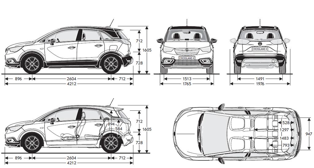 Tekniset tiedot Moottorit ja vaihteistot 1,2 1.2 Turbo ECOTEC Start/Stop 1.2 Turbo ECOTEC Start/Stop 1.2 Turbo Start/Stop 1.6 ECOTEC Start/Stop 1.