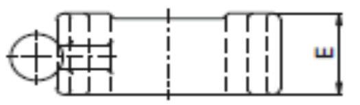 000.177, 905.000.177 100 58 112 69 58 43 Sopivuus: R316VA, R316VAP, R336VA, R416VAK, R436VAK, SR516VAQ, VA16SNK, VA36SK 773-915000160 915.000.160, 905.000.160 105 60 120 86 65 42 Sopivuus: QT401VAV, R301VA, R401VAK, SR501VAQ, VA01SK Kiristysmutteri Mitat mm Tuotekoodi Koy Tuotekoodi Jost A B C D E F Valokuva sivulla 773-915000303 915.