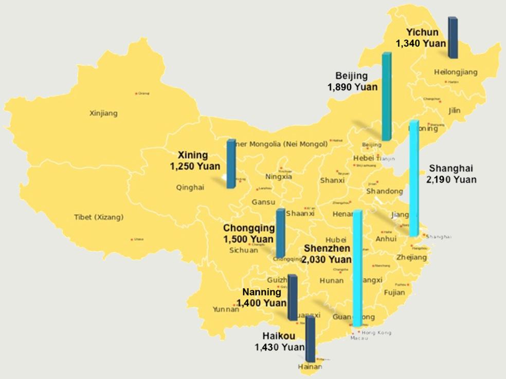 54 Leijona ja lohikäärme Suomen ja Kiinan taloussuhteet sellisissa keskuksissa kuten Shanghaissa ja Shenzenissä (ks. kuvio 3.15).