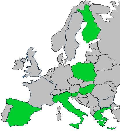 Projektipartnerit 7 maata & 9 partneria Foundation FUNDECYT Scientific and Technological Park of Extremadura (ES) Malopolska Region (PL) Environment and Territory Regional Ministry of Andalusia (ES)