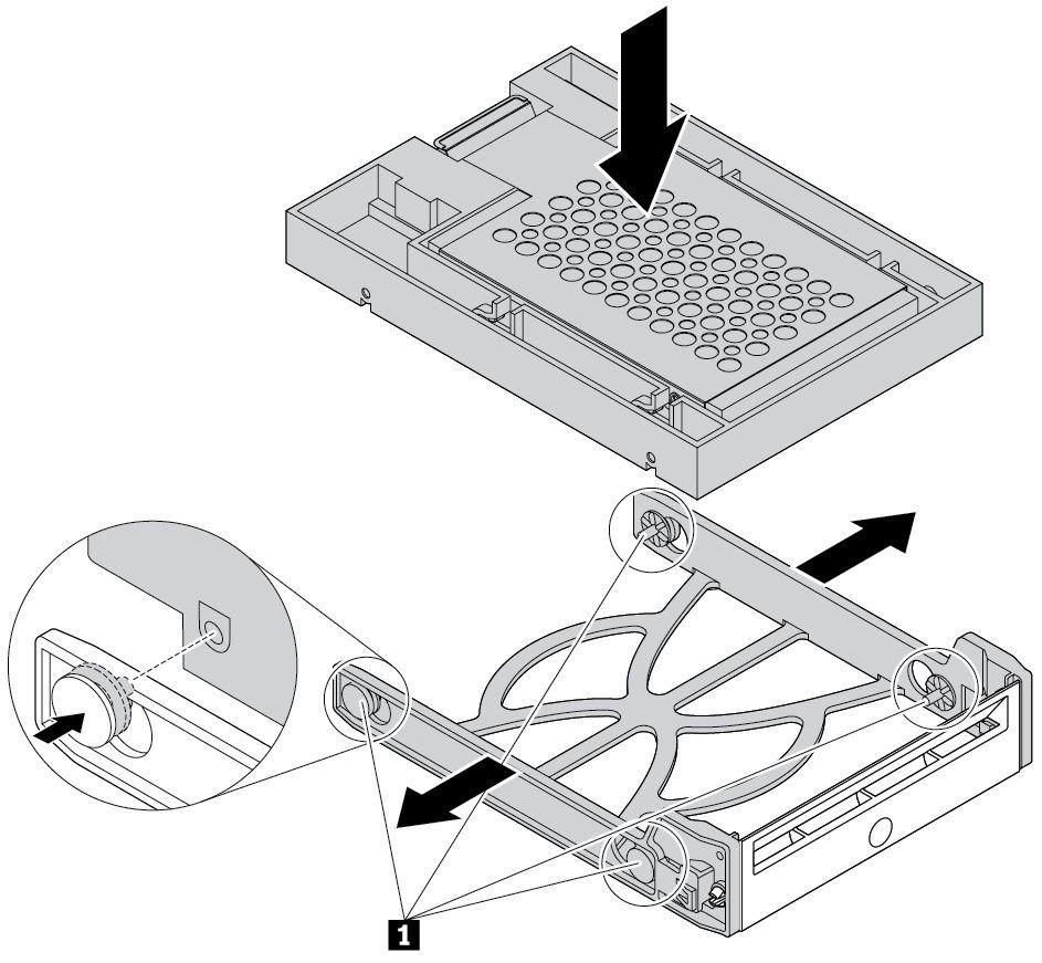 Metallipidikkeen asennus asemasovittimen muovikehykseen d.