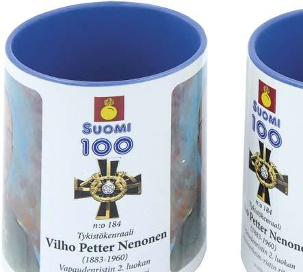 TYKISTÖNKENRAALI VILHO NENONEN 35 (Mukit ovat konepesunkestäviä) á 20 Mukeja Tilaukset voit ostaa sähköpostitse: