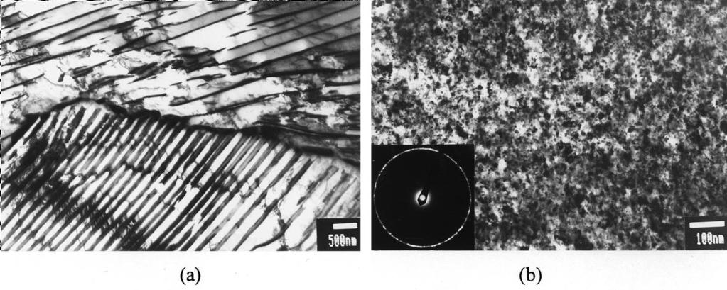 LIITE 1.1 21 118 Fig. 10. Structure of the high carbon (1.8%C) steel: (a) in the initial, normalized state; (b) after severe torsion straining at room temperature.