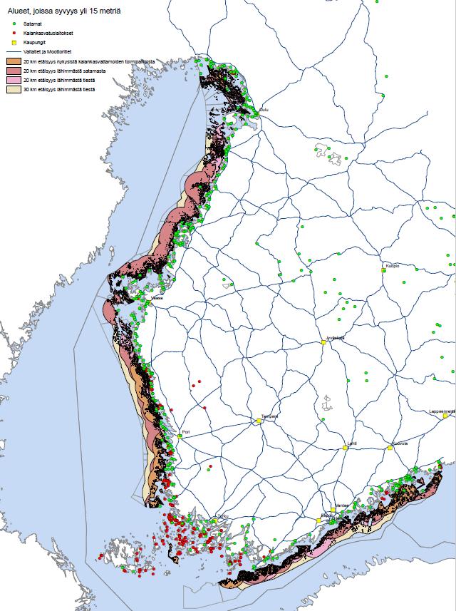 Vesiviljelyn innovaatio-ohjelmassa merialuesuunnittelu,