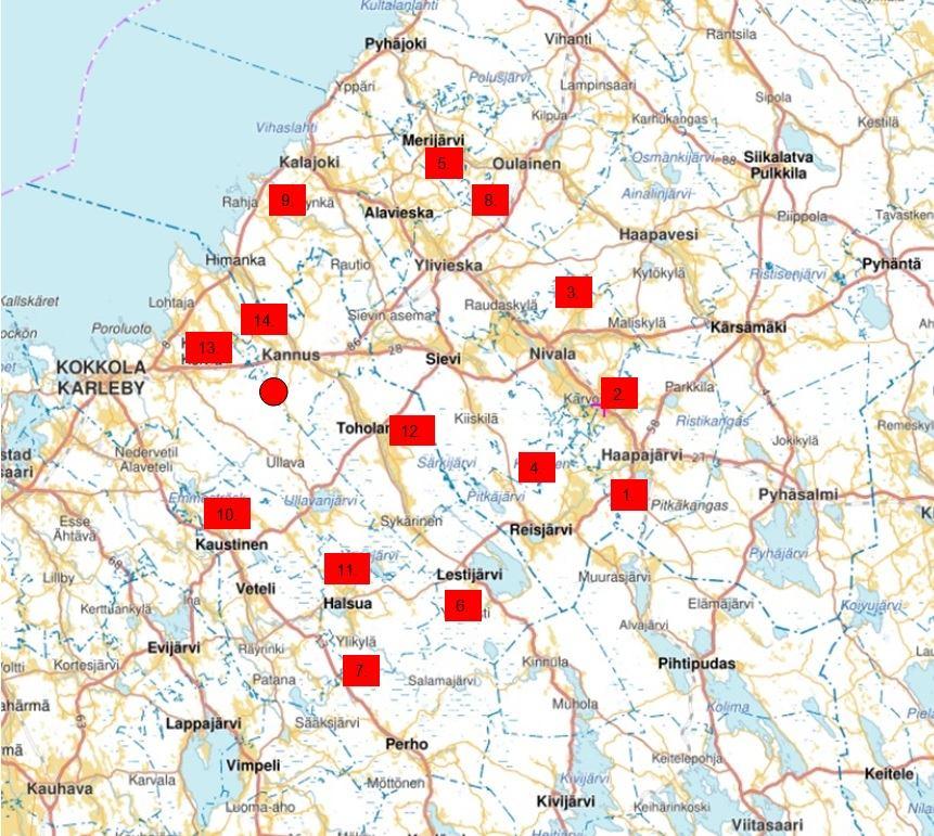 Maastot ja oppaat Maasto Etäisyys Palkintotuomari Opas Puhelin 1. Kainuu (Haapajärvi) 90 Olavi Salmela Olavi Salmela 0400 280776 2.