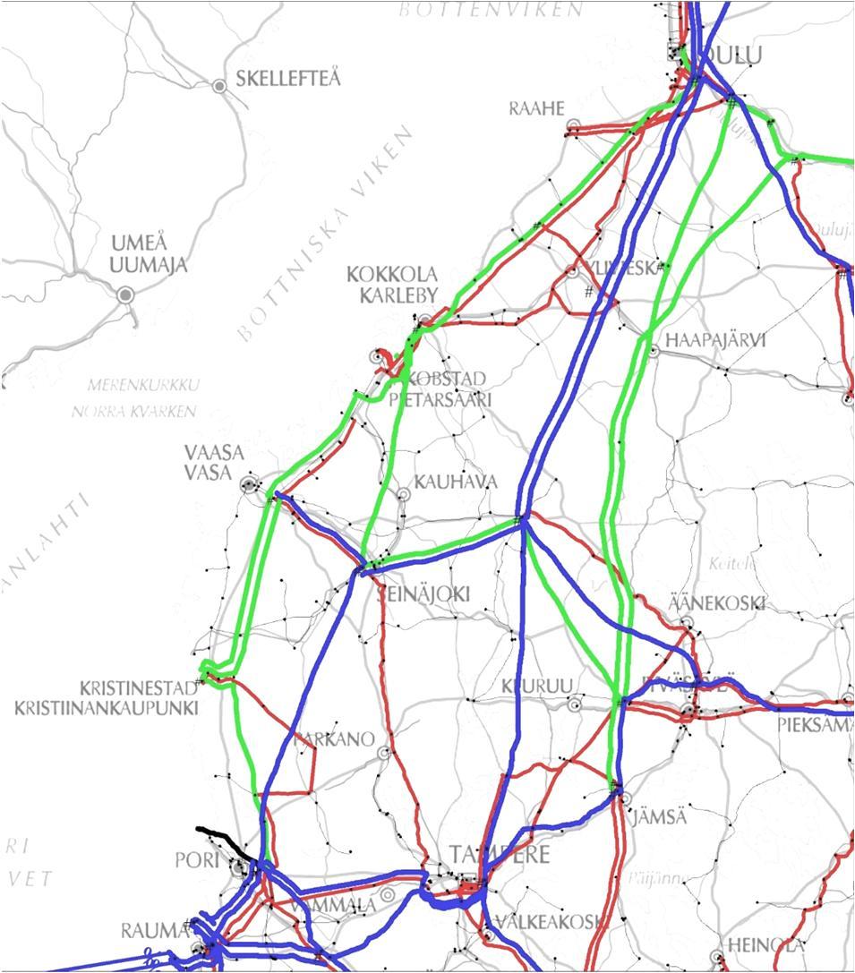 Länsi-Suomen verkon kehittämissuunnitelma Pyhänselkä Länsi-Suomen 220 kv verkko korvataan 400 kv verkolla Jylkkä Siikajoki Kehittäminen tapahtuu