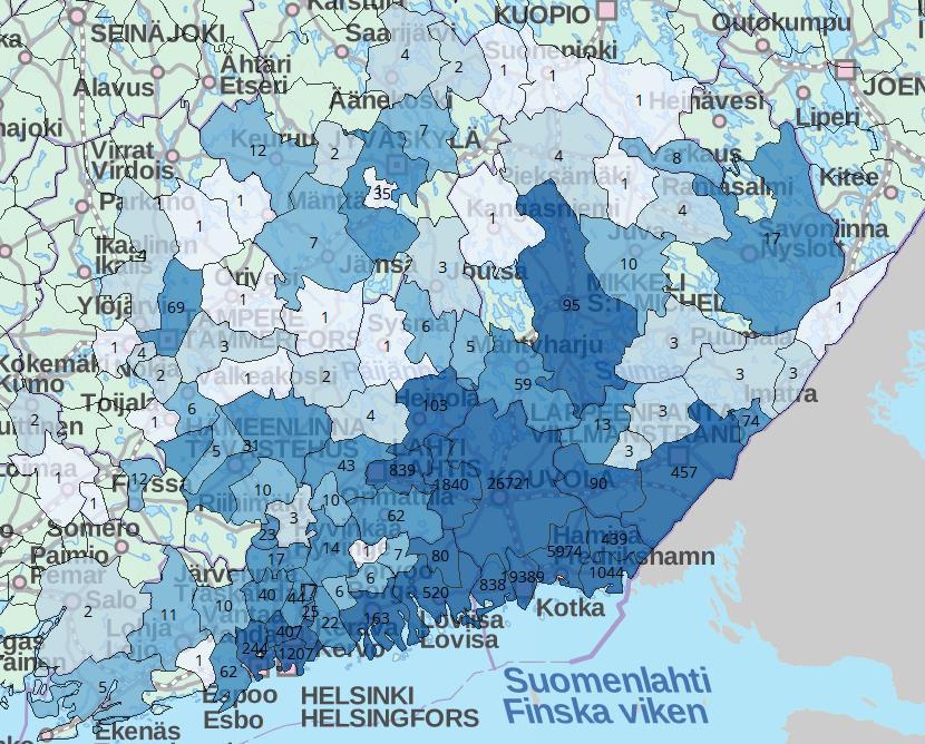 Kymenlaaksosta pendelöivät 2014