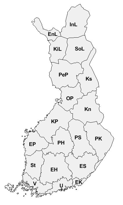 Yleistä Tässä raportissa kerrotaan maakotkan, muuttohaukan, tunturihaukan ja Pohjois-Suomen (vanhat Oulun ja lapin läänit) merikotkien pesintätuloksesta vuonna 2016.