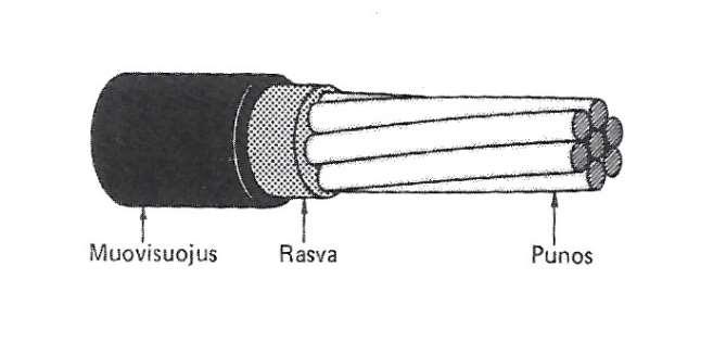 on esitetty ETAG 013 dokumentissa. Hyväksytyt punospoikkileikkaukset on esitetty taulukossa 12. (12, s. 16.) KUVA 14. Tartunnaton jännepunos (2, s. 553) TAULUKKO 12.
