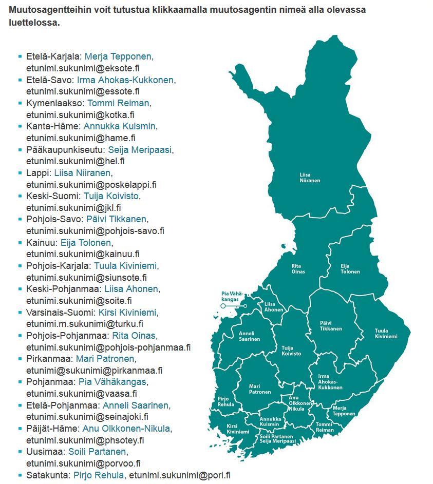 I&O Muutosagentit ohjaavat kehittämistyötä