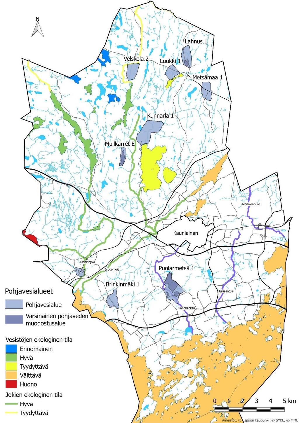 Pohjavedet ja hulevedet Hulevesien hallinnassa joudutaan tasapainoilemaan pohjaveden määrällisten ja laadullisten tavoitteiden välissä.