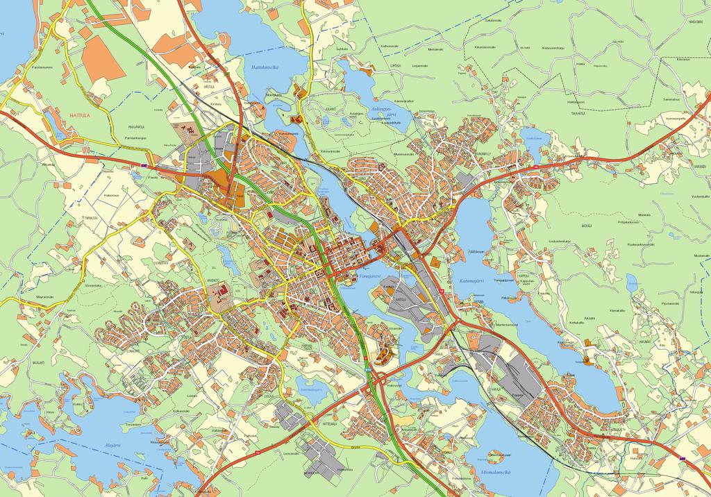 Liite 3 HÄMENNLINNA NOPEUSRAJOITUKSET 100 km/h 80 km/h tai yleisrajoitus 60 km/h 50 km/h 40 km/h 30