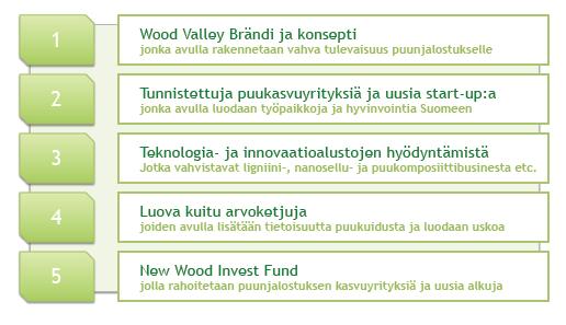 Wood Valley alustava toimintamalli Kansallisen tason ohjelma Paikallisten toimijoitten avulla Kansallisen tason ohjelmat Paikallisten