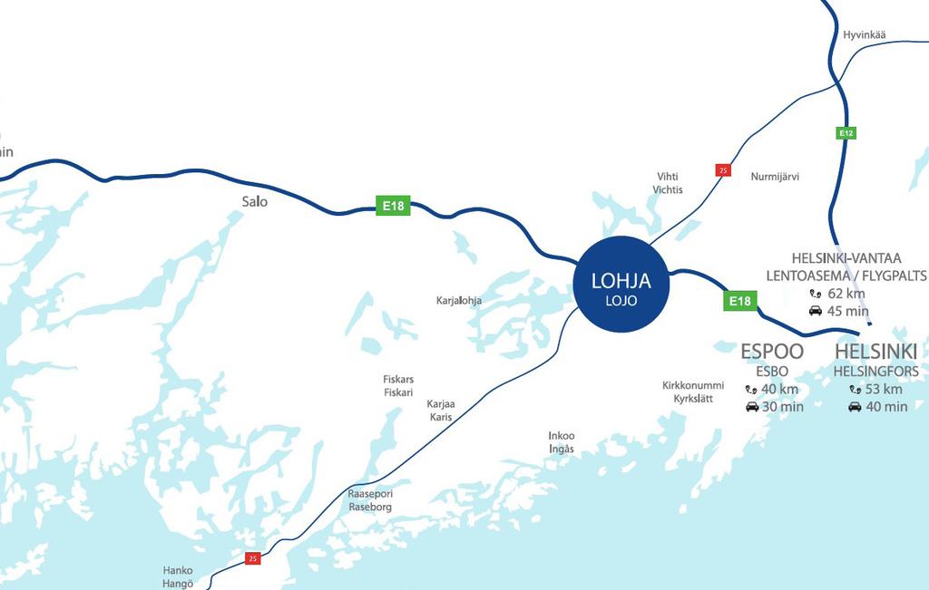 Lohja on vireä Länsi-Uudenmaan keskus, noin 50 000 asukkaan kaupunki ja sijaitsee Etelä-Suomen suurimman järven, Lohjanjärven rannalla.