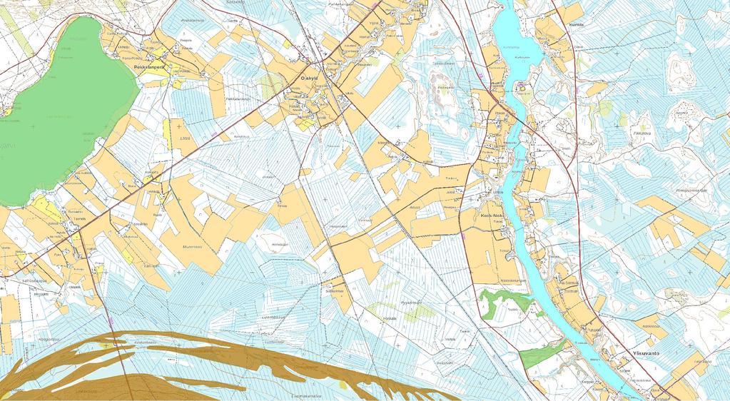 LIITE 8 (piirustusnro 3700 72 1300) Oulu-Kontiomäki liikennepaikkojen esiselvitys välillä Utajärvi-Kivesjärvi Niskan liikennepaikka km 824+482 km 825+728 } 822 @ 1 Hirsijärvi-Ahmas (tunnus 11494052)