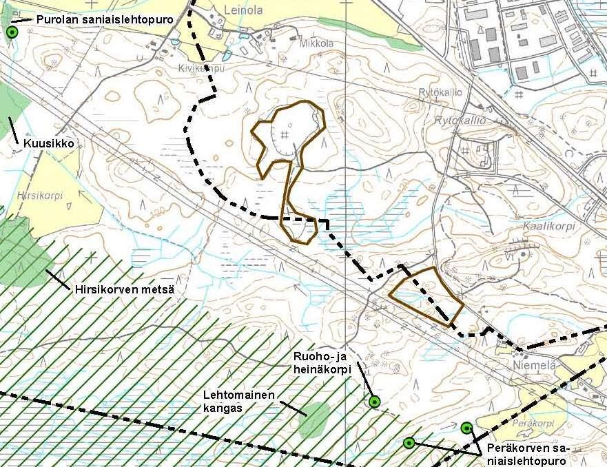 Tehdyt selvitykset, Sito Oy OSALLISTUMIS- JA ARVIOINTISUUNNITELMA Luontoinventointi Inventoinnissa on käytetty maastokäyntien lisäksi ilmakuvaa, satelliittikuvaa, tietoja arvokkaista luontokohteista