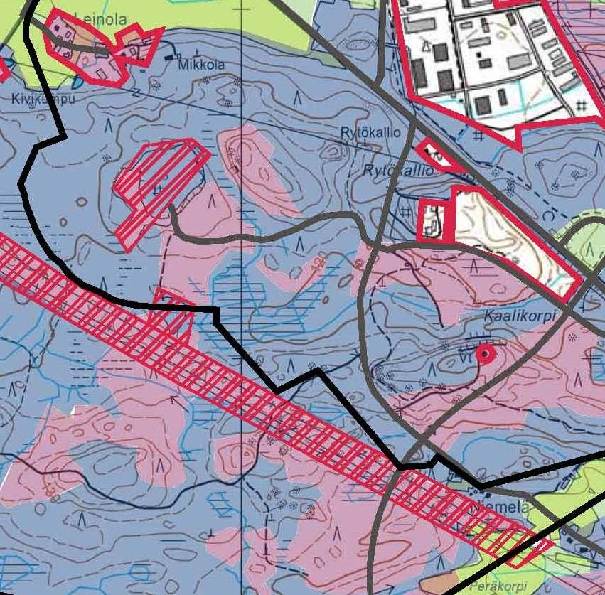 Maisema-analyysi, maiseman tilallisuus Maiseman kannalta tärkeitä rajoja tai reunoja on varsinkin moreeniselänteen ja peltolaakson reunassa.