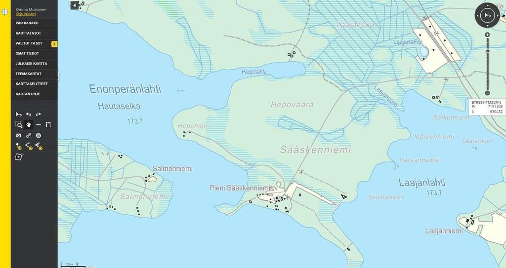 Vesi- ja viemärijohtoa ei alueella ole. Lähimmillään verkosto on Vartiuksen raja-aseman alueella n. 12 km päässä ja Lentiiran kylällä n. 8 km päässä.